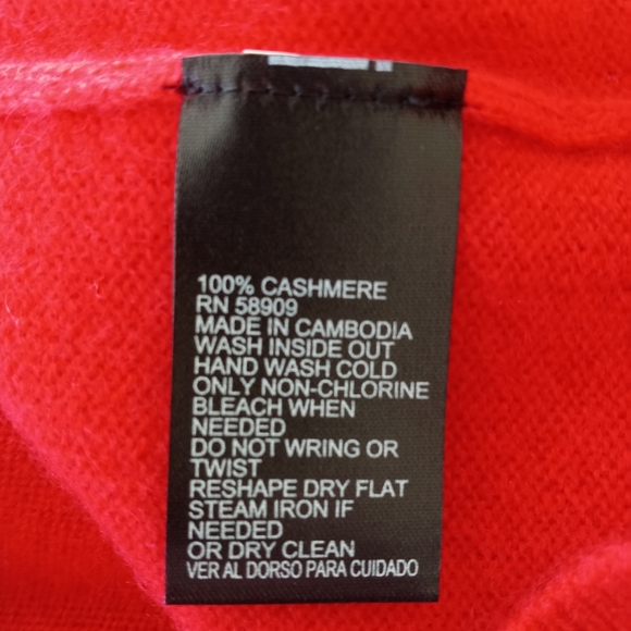 🆕 ANTONIO MELANI Cameron Crew 100% Cashmere Red Sweater | S NWT - Picture 6 of 7